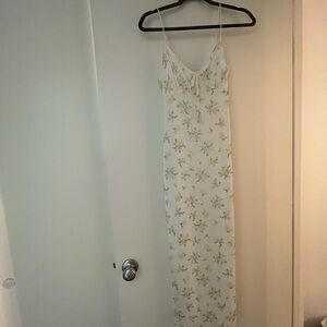 White floral dress